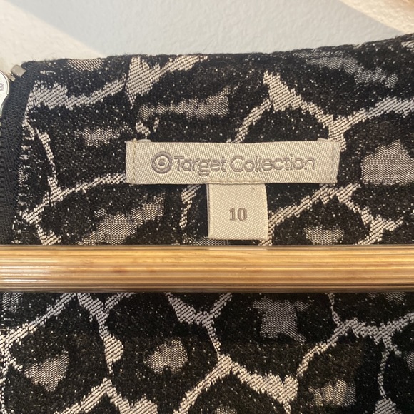 Grey Cheetah Print, Fit and Flare Dress - Size 10 - Picture 2 of 4